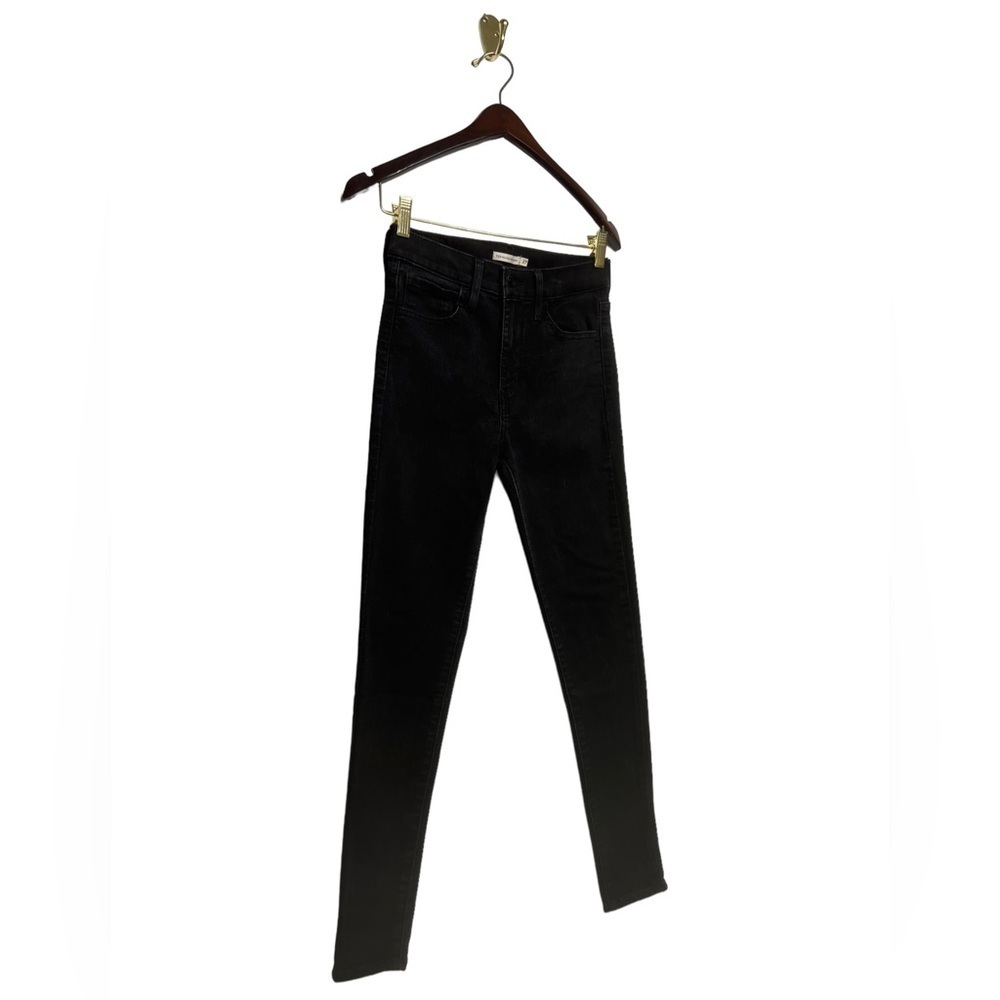 LEVI’S 720 High Rise Super Skinny Jeans Black Squared 27 - Picture 7 of 11